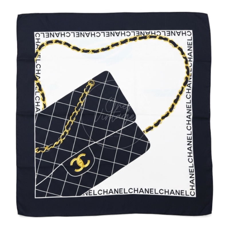 中古 Chanel 香奈兒 CC 絲巾-5