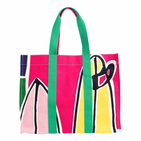 HERMES愛馬仕3 Surfs 沙灘帆布托特包