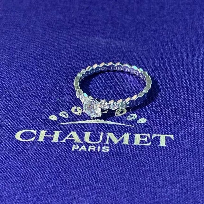 尚美beemylove蜂巢鑽戒 0.3克拉戒指51號，E色 VVS2-3