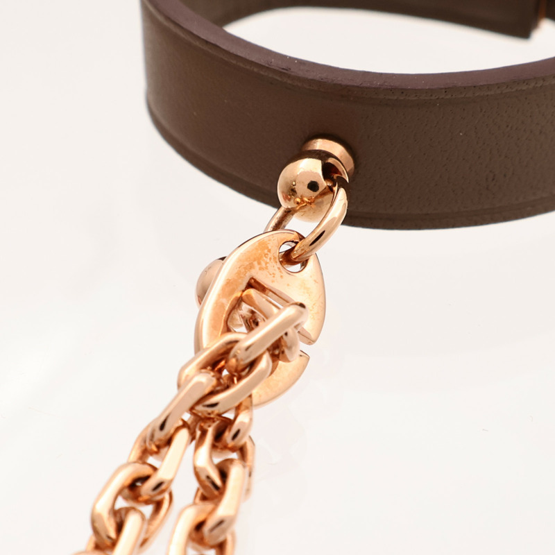 HERMES Swift皮革Kelly Golves Clip金扣掛飾-6