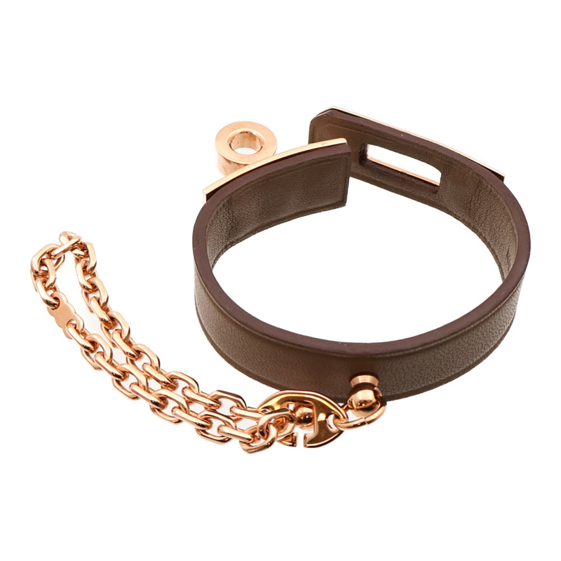 HERMES Swift皮革Kelly Golves Clip金扣掛飾-9