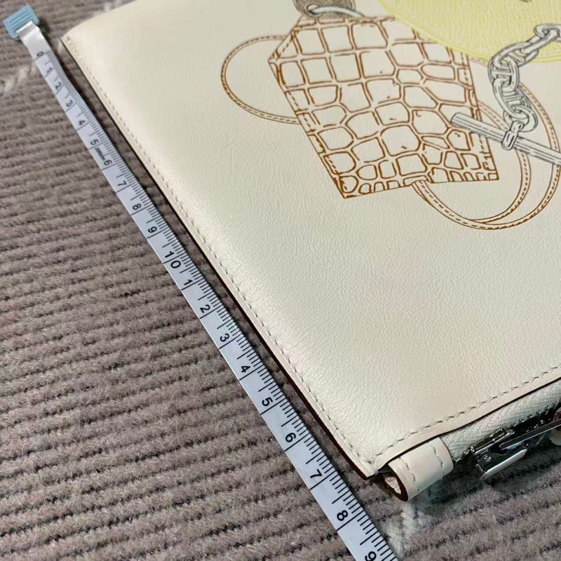 99新Hermes愛馬仕in and out系列Vide Ton Sac印花小牛皮手拿包 u刻-6