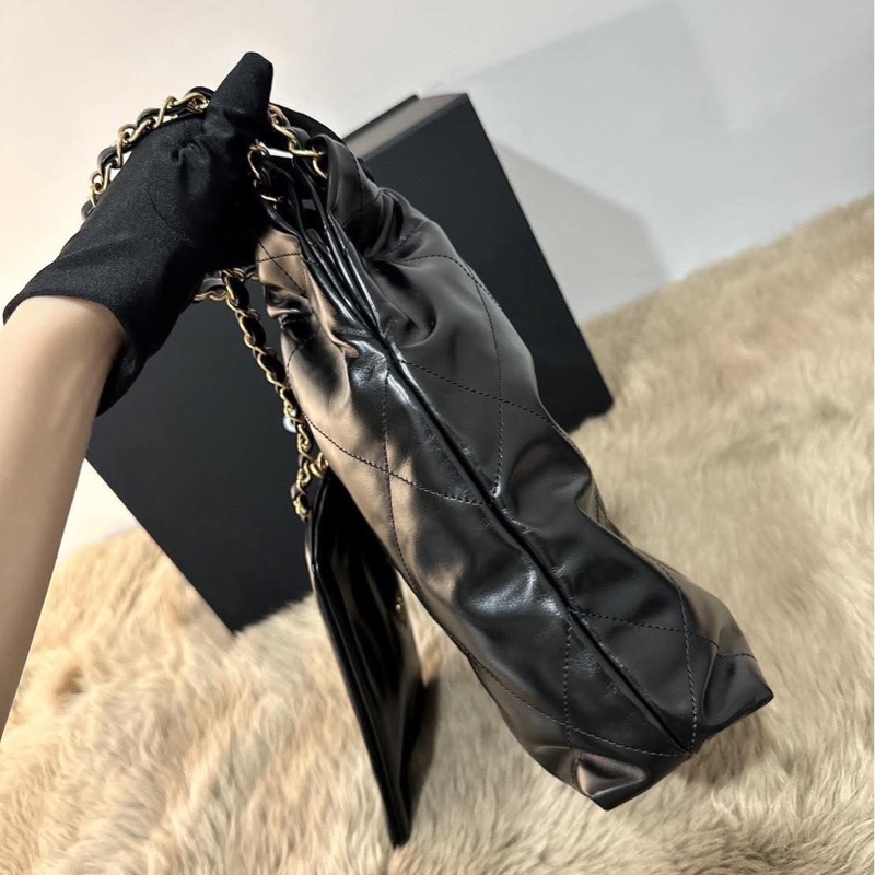 Chanel 22 small 黑金 全新 流浪包 垃圾包-3