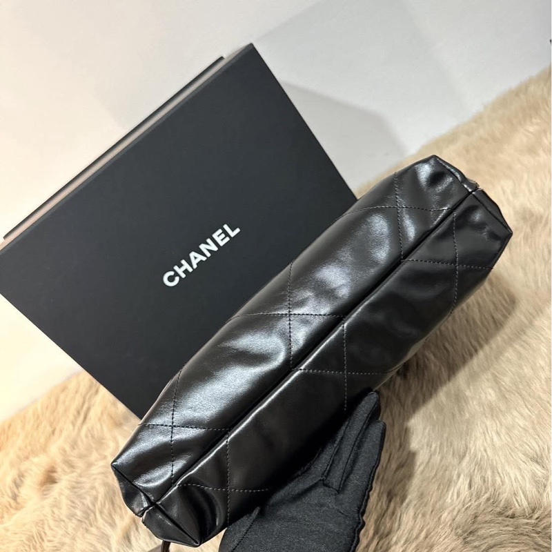 Chanel 22 small 黑金 全新 流浪包 垃圾包-8