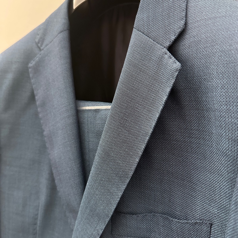 EMPORIO ARMANI 全新藍色西裝全套48號-7