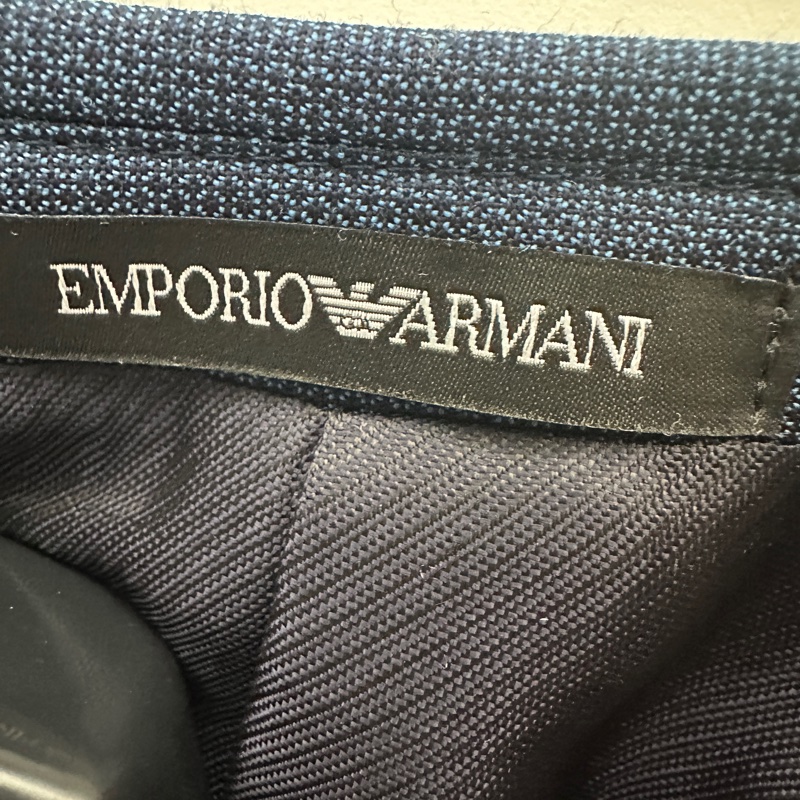 EMPORIO ARMANI 全新藍色西裝全套48號-10
