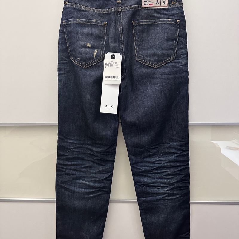 ARMAMI EXCHANGE 全新牛仔褲27腰微寬褲型-8