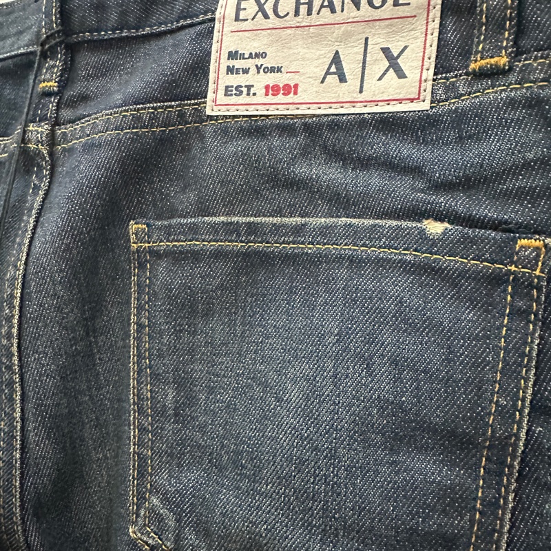 ARMAMI EXCHANGE 全新牛仔褲27腰微寬褲型-10