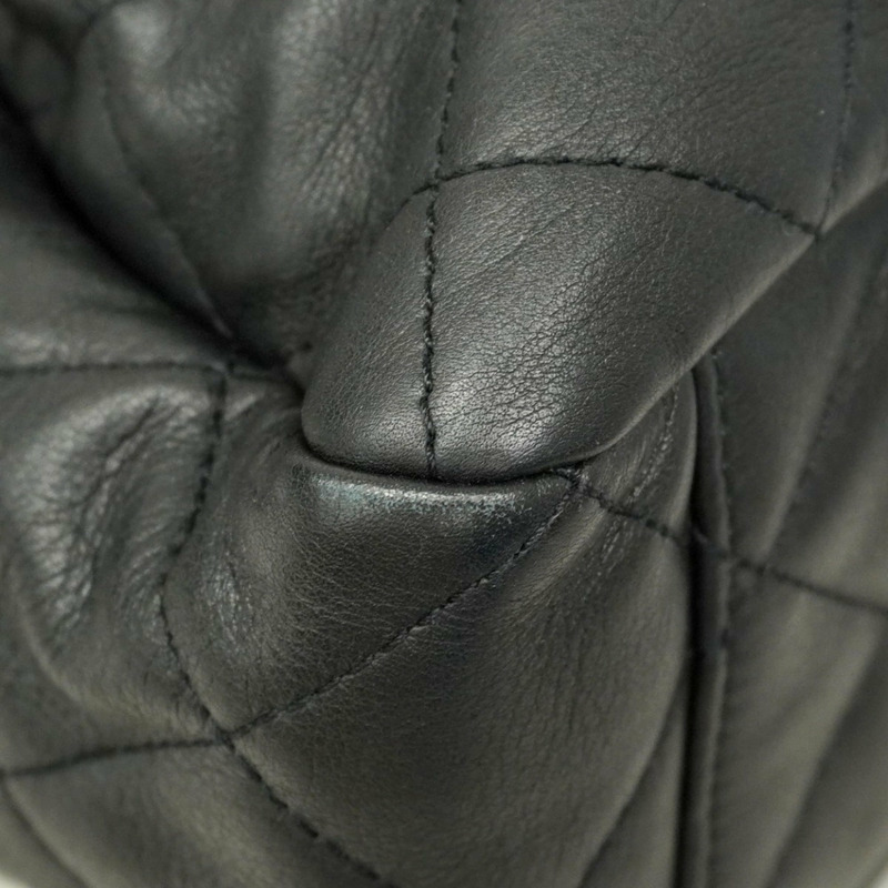 香奈兒 Matelasse 鏈條肩背包，魚子醬紋皮革，香檳黑，女士-5