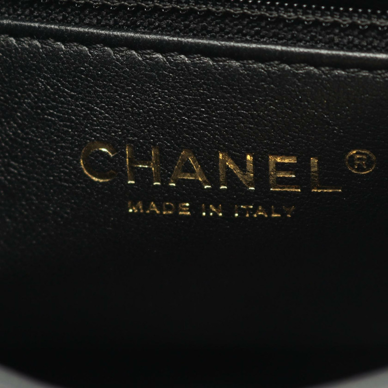 香奈兒 (CHANEL) 絎縫鏈條斜背包 AS3457 羊皮黑色 二手 金色五金-3