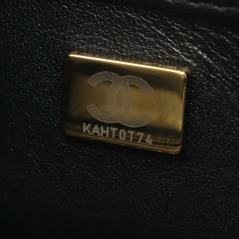 香奈兒 (CHANEL) 絎縫鏈條斜背包 AS3457 羊皮黑色 二手 金色五金-4