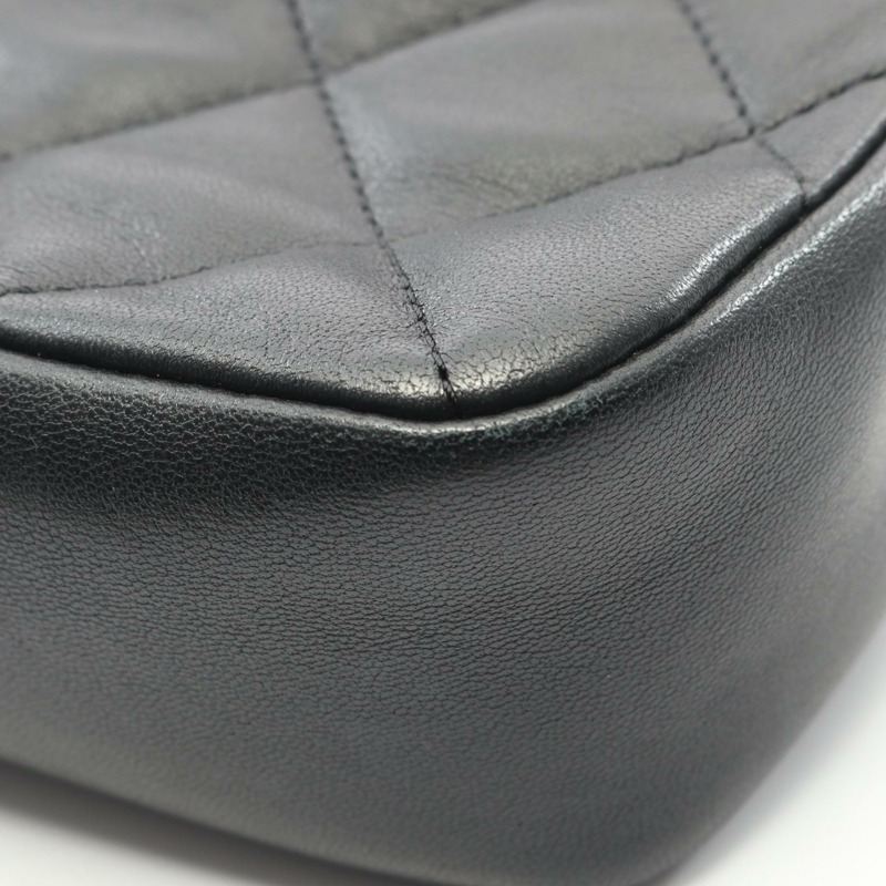 香奈兒 (CHANEL) 絎縫鏈條斜背包 AS3457 羊皮黑色 二手 金色五金-6