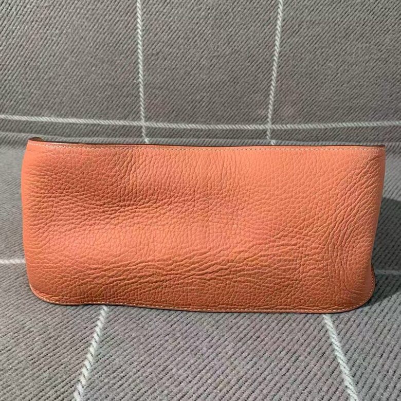 Hermes愛馬仕吉普賽28龍蝦粉銀扣tc皮Q刻-2