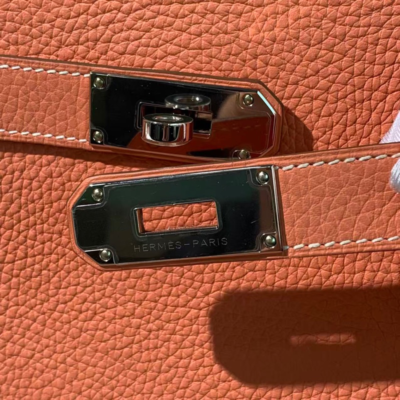 Hermes愛馬仕吉普賽28龍蝦粉銀扣tc皮Q刻-13