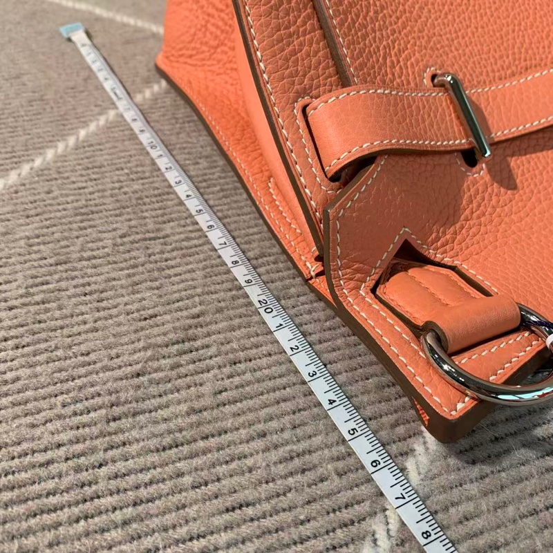Hermes愛馬仕吉普賽28龍蝦粉銀扣tc皮Q刻-14