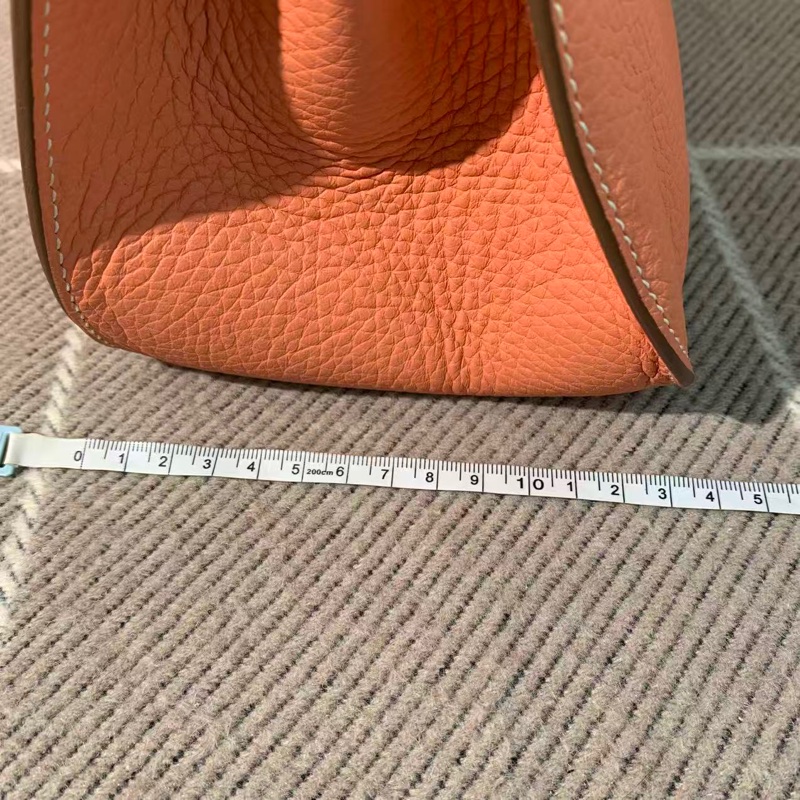 Hermes愛馬仕吉普賽28龍蝦粉銀扣tc皮Q刻-15