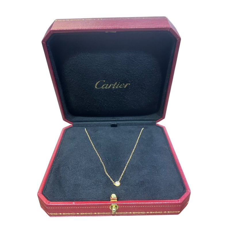 【美收精品】CARTIER 18K帶鑽項鍊 4-743-1