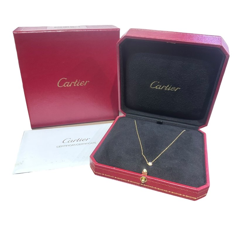 【美收精品】CARTIER 18K帶鑽項鍊 4-743-9