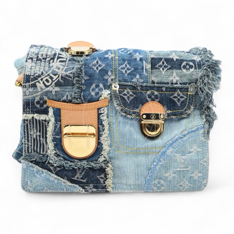 中古 路易威登 Louis Vuitton 老花牛仔 郵差包 單肩包 M95374-0