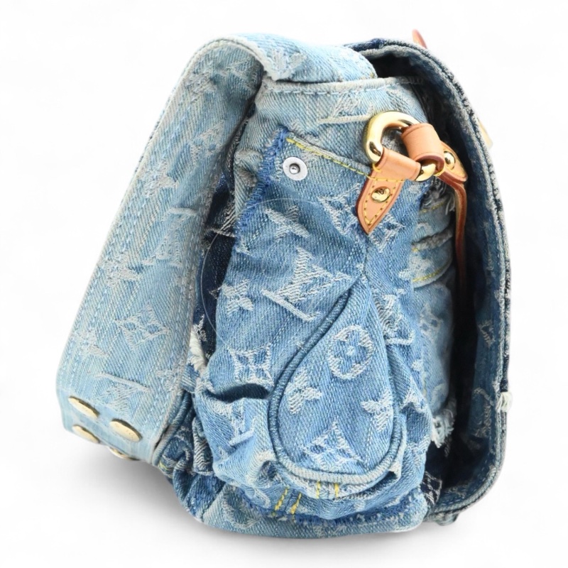 中古 路易威登 Louis Vuitton 老花牛仔 郵差包 單肩包 M95374-3