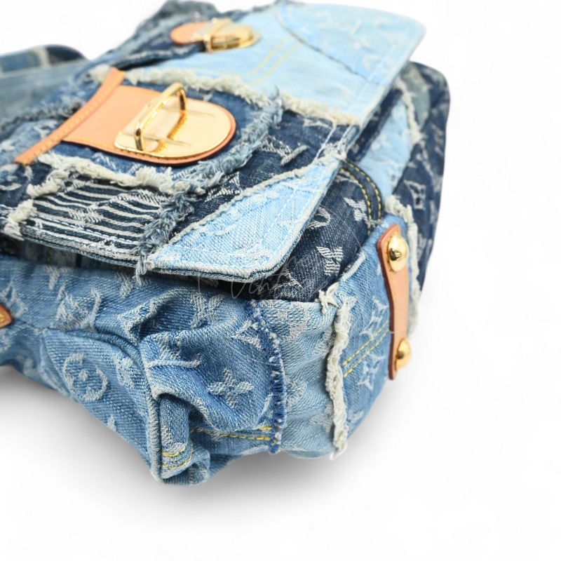 中古 路易威登 Louis Vuitton 老花牛仔 郵差包 單肩包 M95374-8