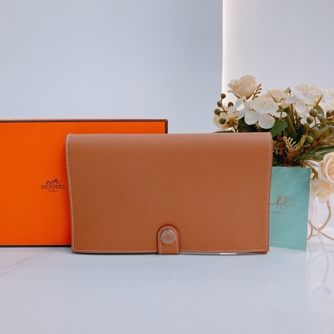 MS0496 HERMES 愛馬仕接蓋式啪鈕大號銀包PORTE-CARTE R.M.S LARGE WALLET