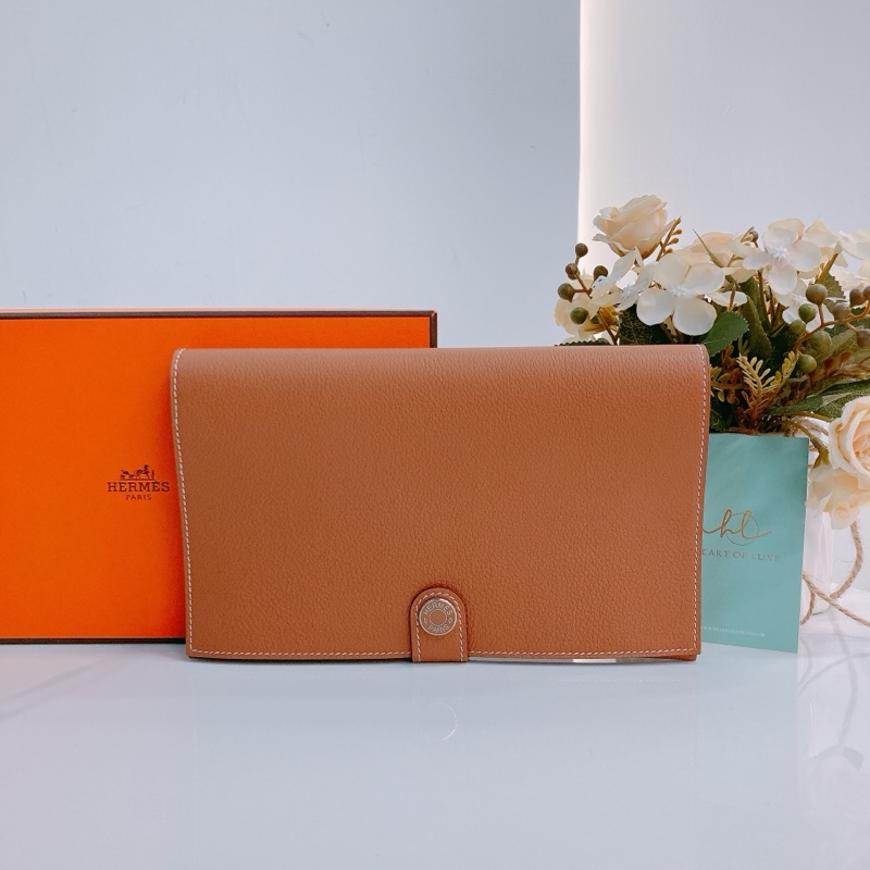 MS0496 HERMES 愛馬仕接蓋式啪鈕大號銀包PORTE-CARTE R.M.S LARGE WALLET-0