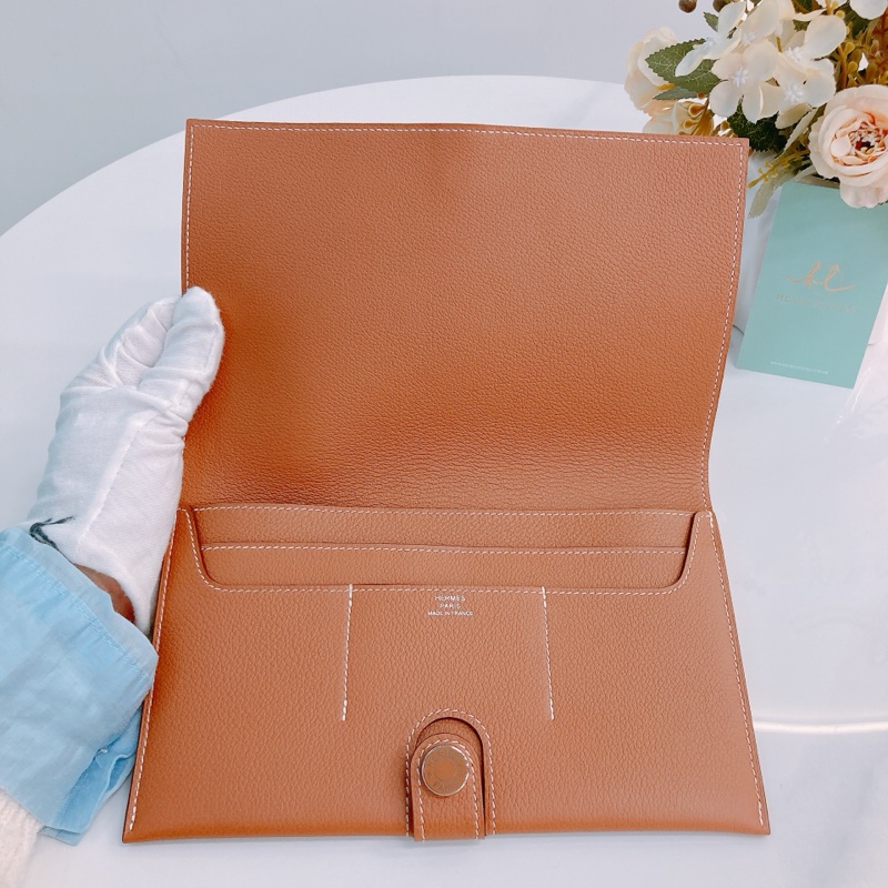 MS0496 HERMES 愛馬仕接蓋式啪鈕大號銀包PORTE-CARTE R.M.S LARGE WALLET-14