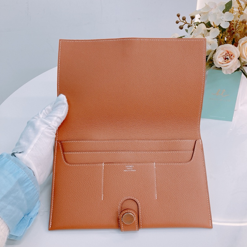 MS0496 HERMES 愛馬仕接蓋式啪鈕大號銀包PORTE-CARTE R.M.S LARGE WALLET-15