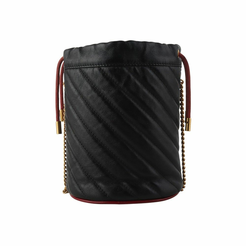 【包稅】GUCCI GG Marmont 迷你水桶斜背包 573817-2-2