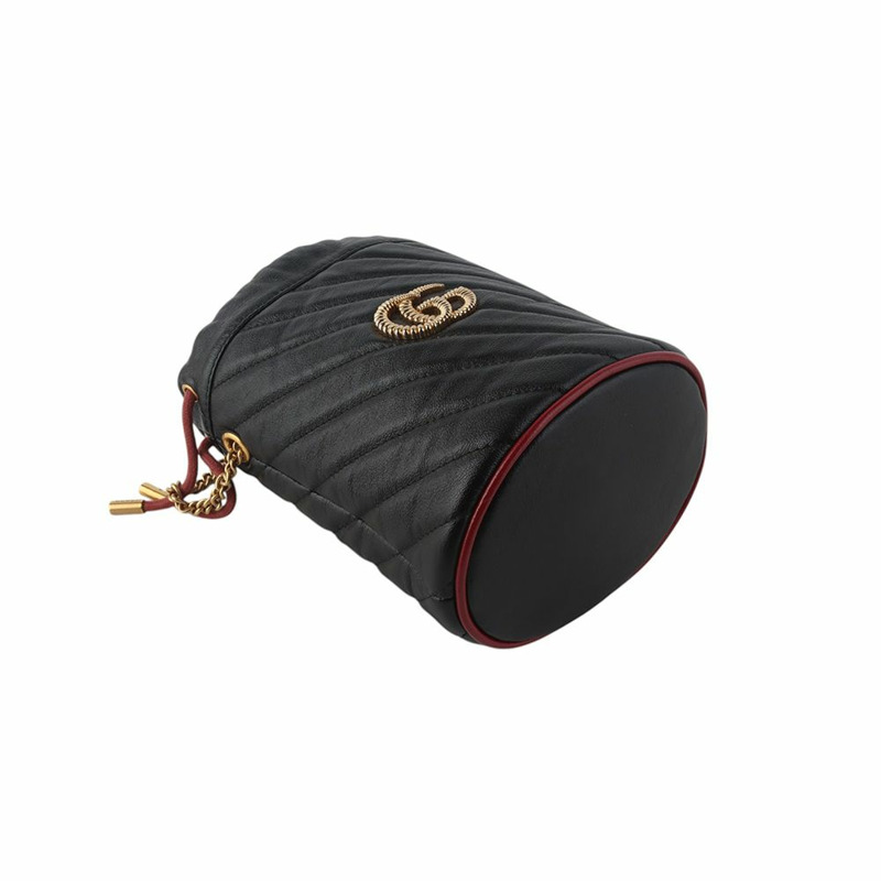 【包稅】GUCCI GG Marmont 迷你水桶斜背包 573817-2-4
