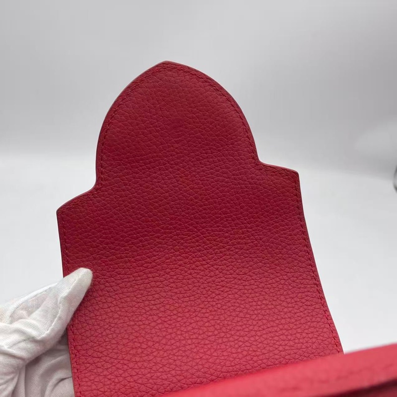 99新Lv capucines紅色小號手提包-8