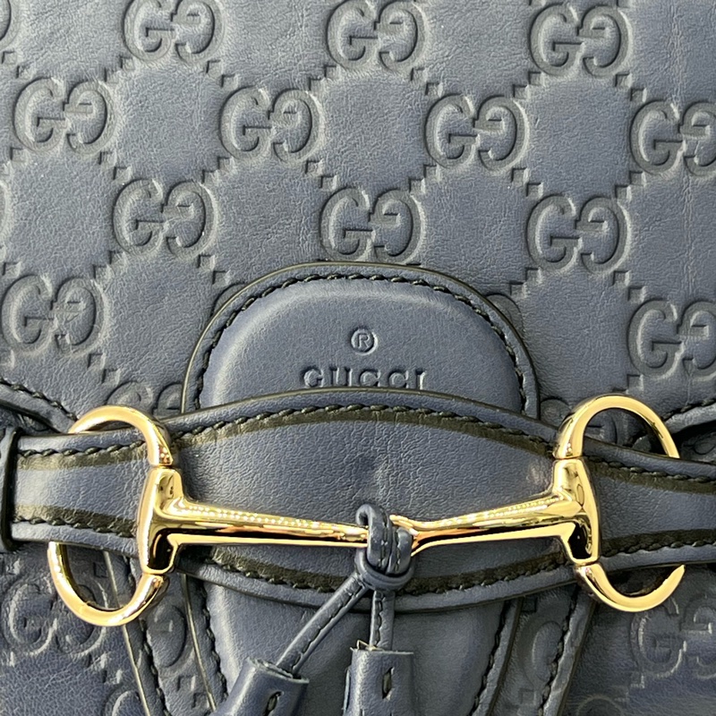 💗香緹國際精品💗 760 Gucci 藍色壓紋hobo包-5