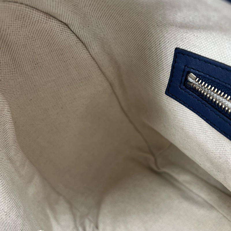 💗香緹國際精品💗 760 Gucci 藍色壓紋hobo包-11