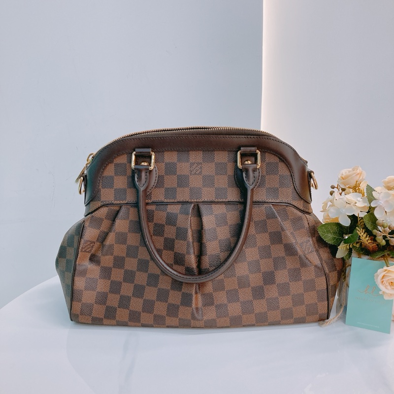 MS491 LOUIS VUITTON 路易威登經典棋盤花紋兩用包包 TREVI PM DAMIER-3