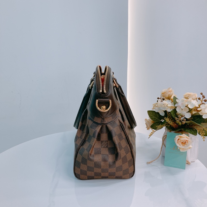 MS491 LOUIS VUITTON 路易威登經典棋盤花紋兩用包包 TREVI PM DAMIER-4