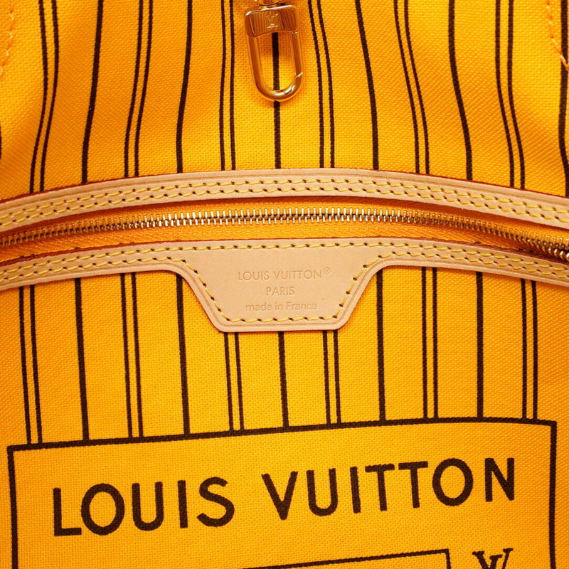 路易威登 Monogram Neverfull Inside Out MM 手提包 M11947 藏紅花黃 2-Way 女士款-4