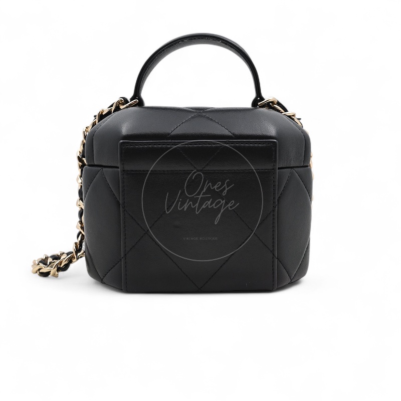 中古 Chanel香奈兒 晶片版 高級手工坊系列 小羊皮 月光寶盒-10