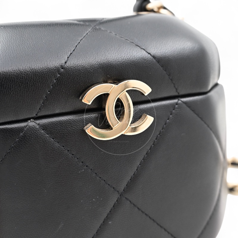 中古 Chanel香奈兒 晶片版 高級手工坊系列 小羊皮 月光寶盒-22