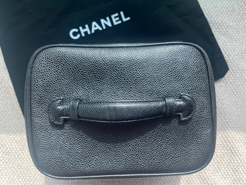 Chanel 香奈兒經典荔枝皮化妝包-3