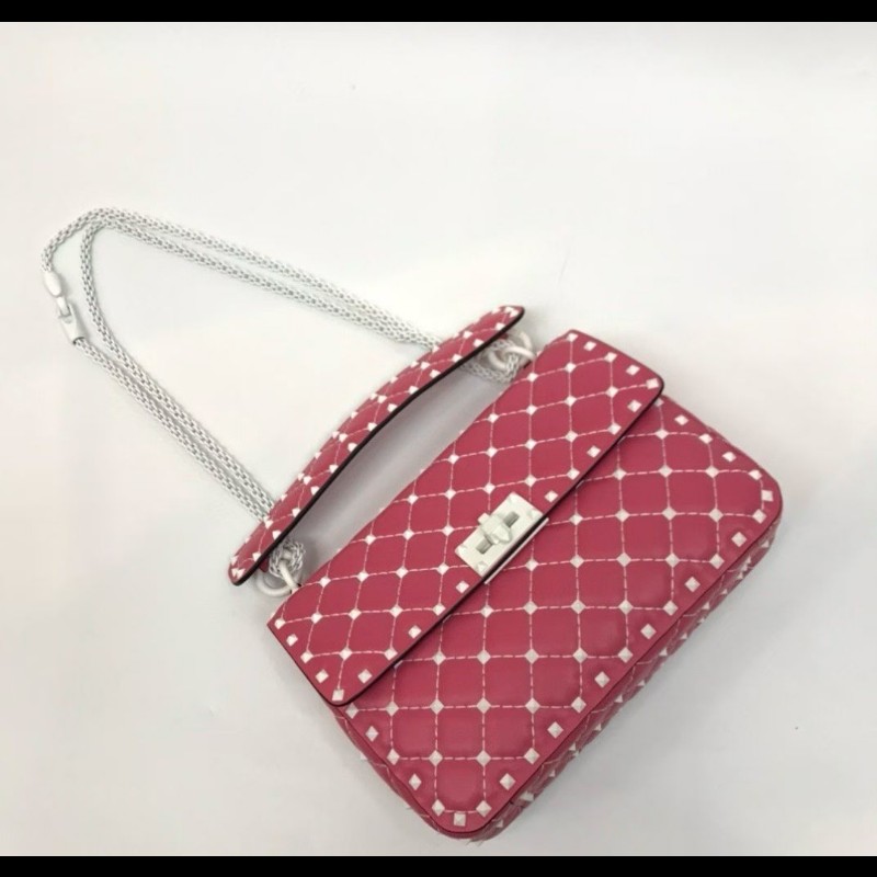 Valentino 華倫天奴 Rockstud Spike 紅色手提包 斜肩包 手袋-1