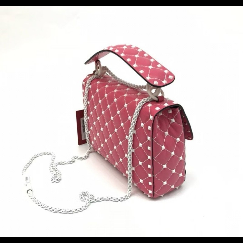 Valentino 華倫天奴 Rockstud Spike 紅色手提包 斜肩包 手袋-2