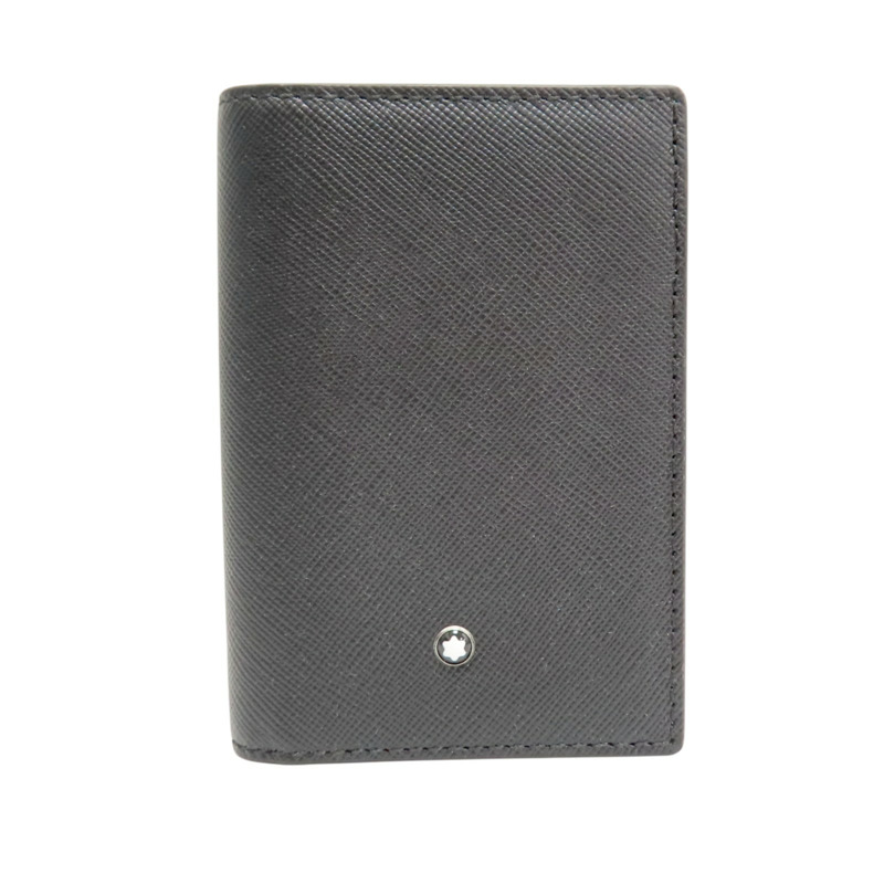 黑色牛皮 卡夾 原子筆 套組【MONTBLANC 萬寶龍】-0