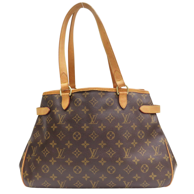 棕色 原花帆布 Batignolles Horizontal 肩背包【LOUIS VUITTON LV 路易威登】 M51154-1