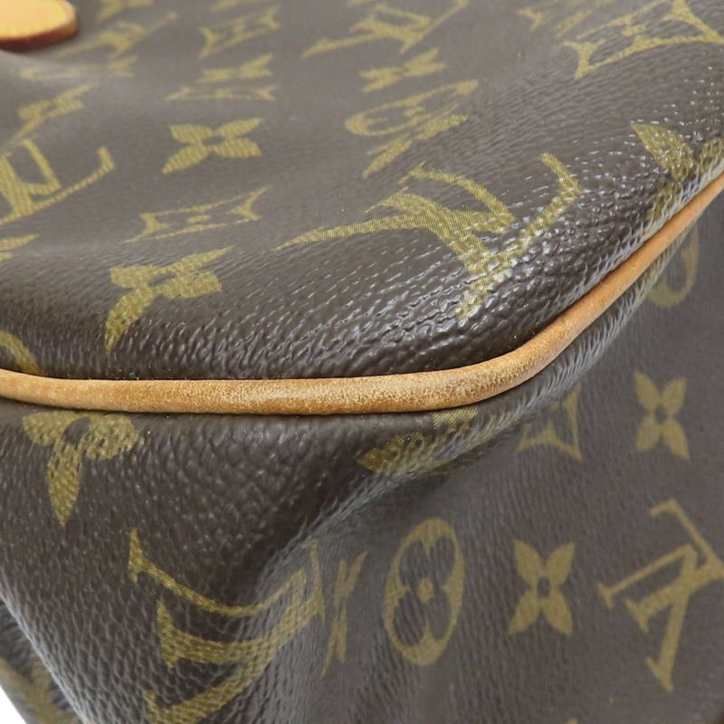 棕色 原花帆布 Batignolles Horizontal 肩背包【LOUIS VUITTON LV 路易威登】 M51154-9