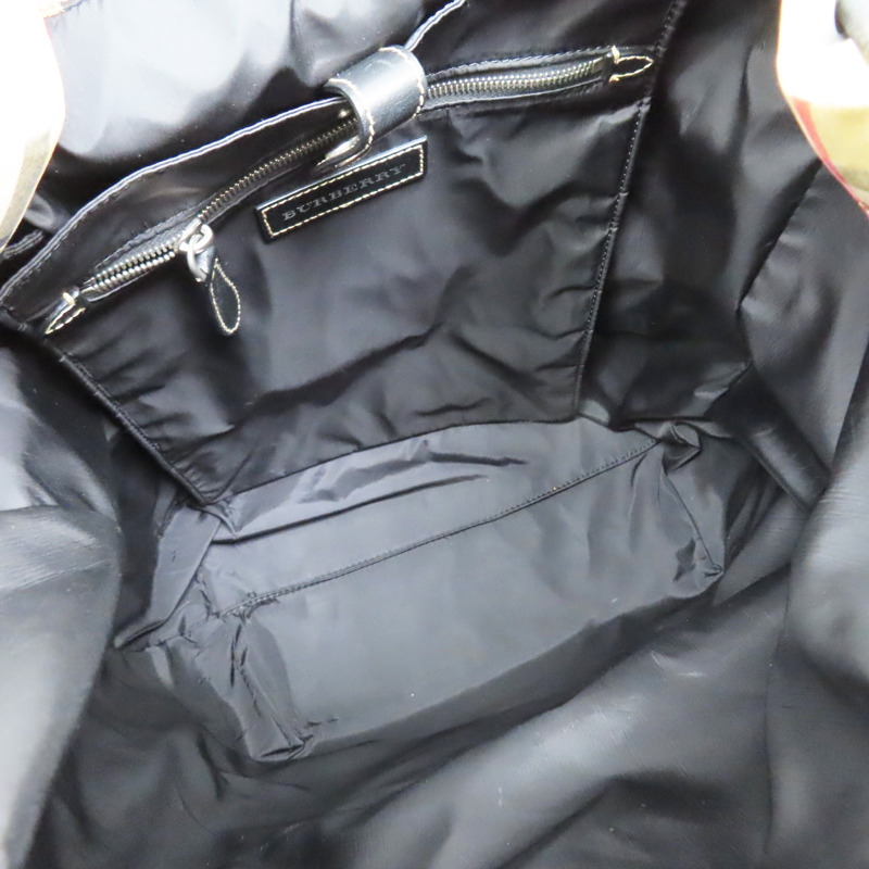 經典格紋 帆布 後背包【BURBERRY 巴寶莉】 4069748-4