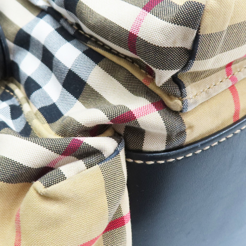 經典格紋 帆布 後背包【BURBERRY 巴寶莉】 4069748-9