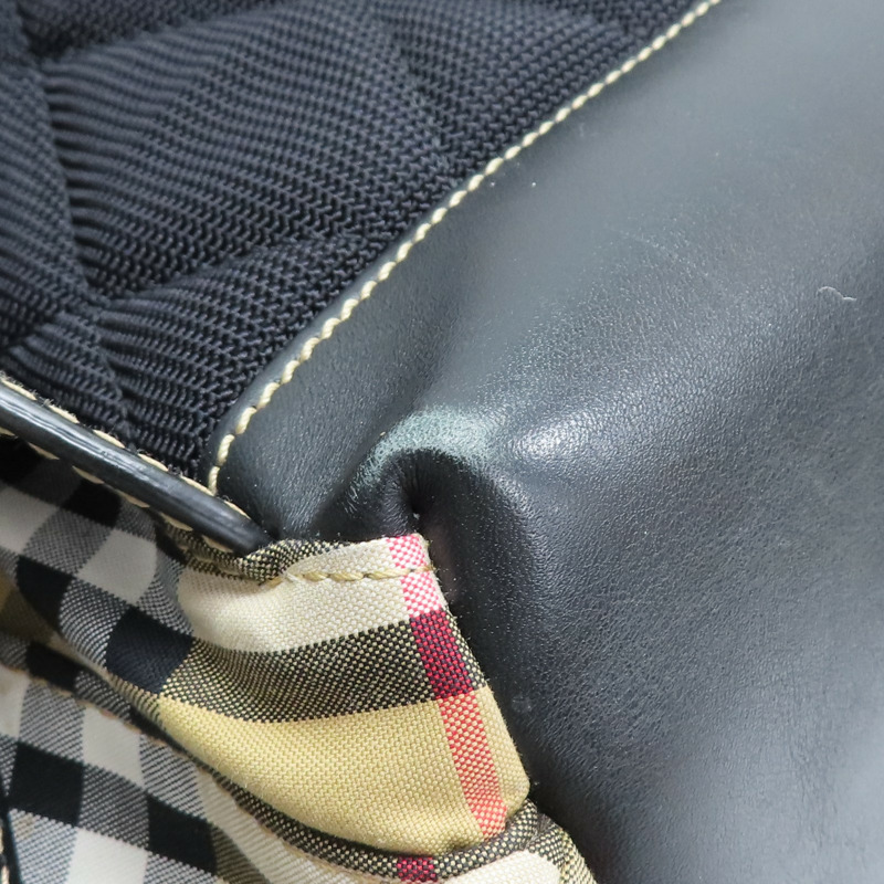 經典格紋 帆布 後背包【BURBERRY 巴寶莉】 4069748-11