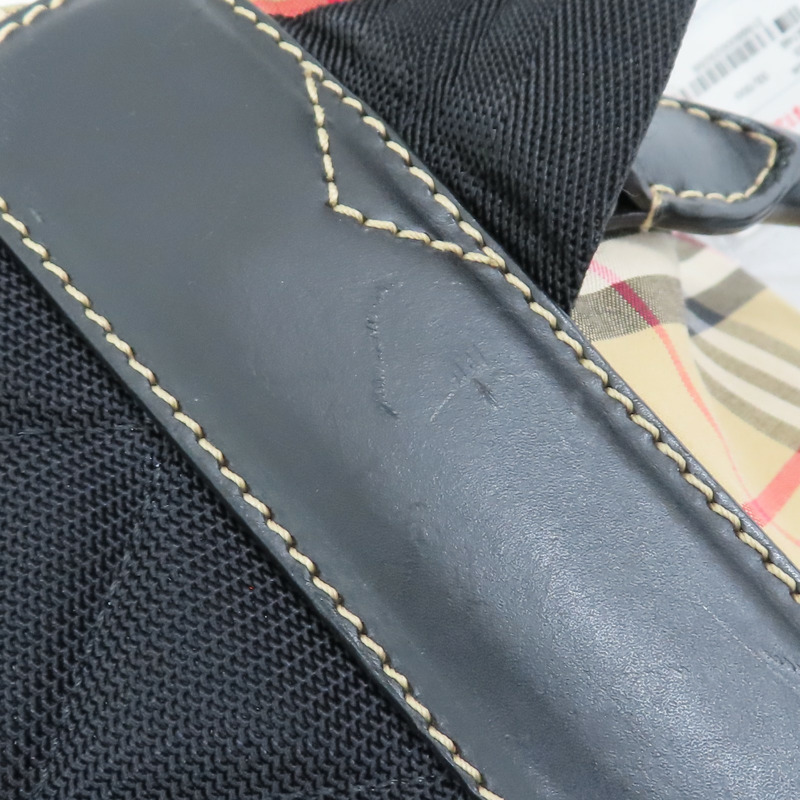 經典格紋 帆布 後背包【BURBERRY 巴寶莉】 4069748-14