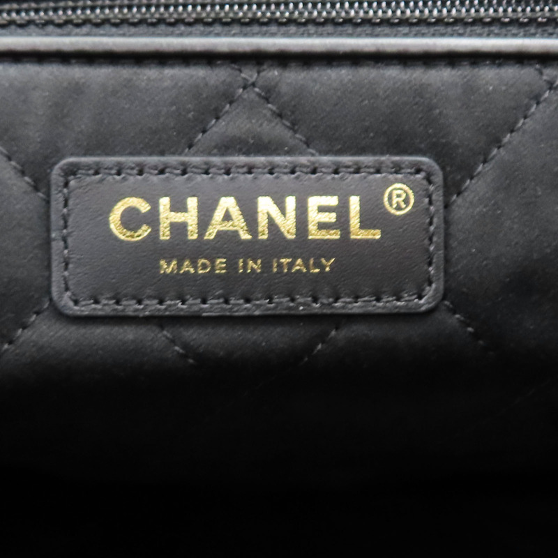 黑色 牛皮 22 鍊帶肩背包 金扣【CHANEL 香奈兒】 AS3260-11